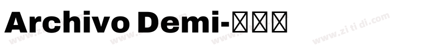 Archivo Demi字体转换